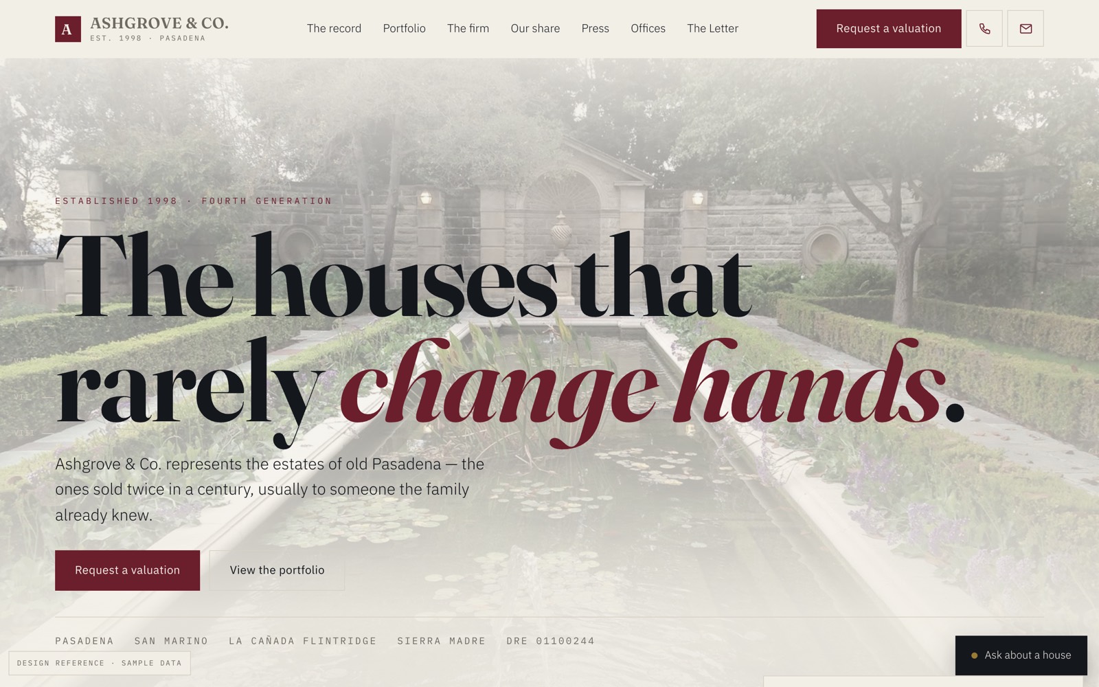 HERITAGE — a legacy estates real estate agent website designed by Newmarket Edge